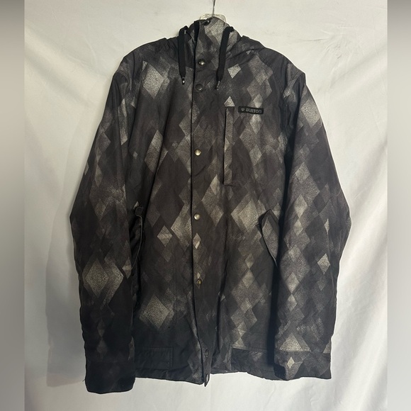 Burton The White Collection Black and Gray Men's snowboard Jacket - Picture 1 of 4